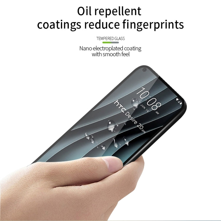 For HTC Desire 20 Pro PINWUYO 9H 2.5D Full Screen Tempered Glass Film(Black) - Others by PINWUYO | Online Shopping South Africa | PMC TechLife | Buy Now Pay Later Mobicred