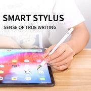 Imitation Porcelain 2 in 1 Mobile Phone Touch Screen Capacitive Pen for Apple / Huawei / Xiaomi / Samsung(Black)