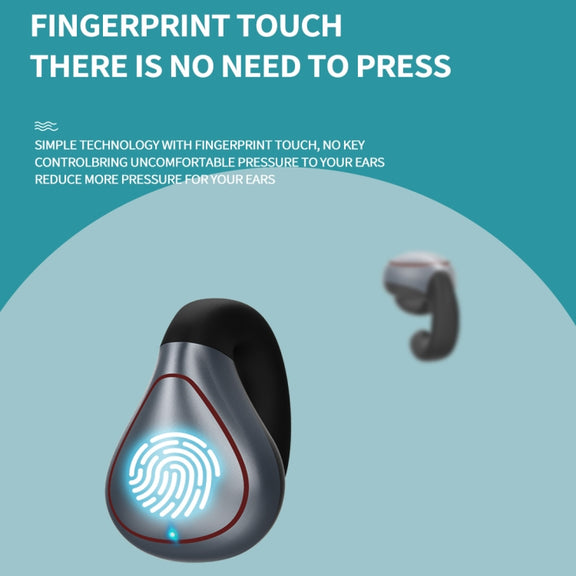 T20 TWS Bluetooth 5.0 Touch Wireless Bluetooth Earphone with Three LED Battery Display & Charging Box, Support Call & Voice Assistant(Gun Gray)
