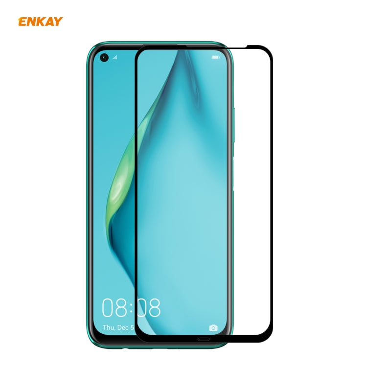 For Huawei P40 Lite ENKAY Hat-Prince Full Glue 0.26mm 9H 2.5D Tempered Glass Full Coverage Film - Huawei Tempered Glass by ENKAY | Online Shopping South Africa | PMC TechLife | Buy Now Pay Later Mobicred