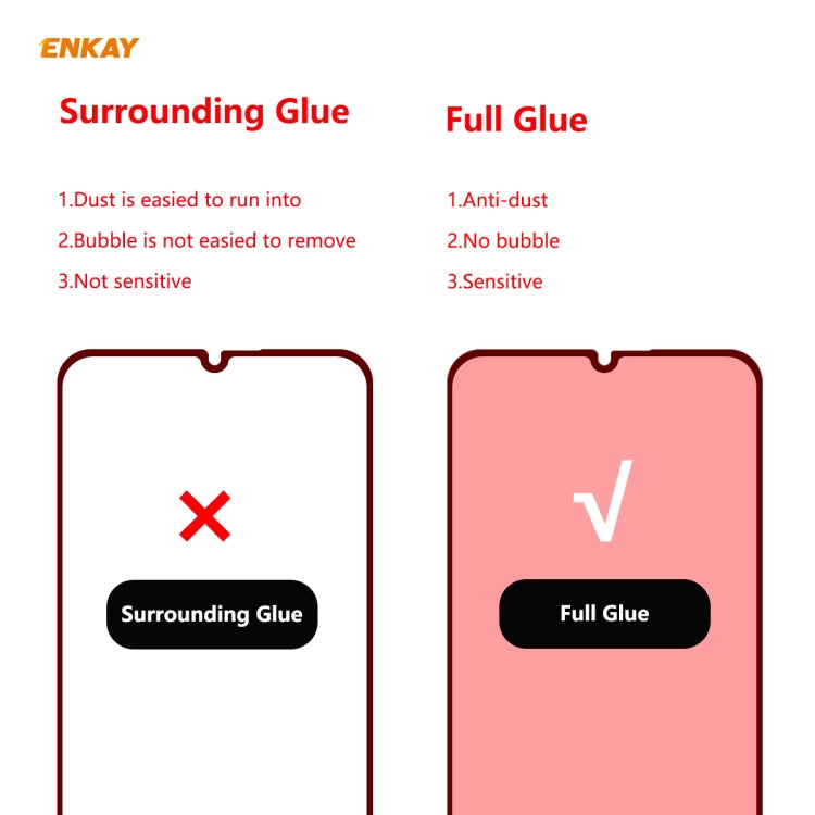 For Xiaomi Mi 10 Lite /Redmi 10X 5G 10 PCS ENKAY Hat-Prince Full Glue 0.26mm 9H 2.5D Tempered Glass Full Coverage Film