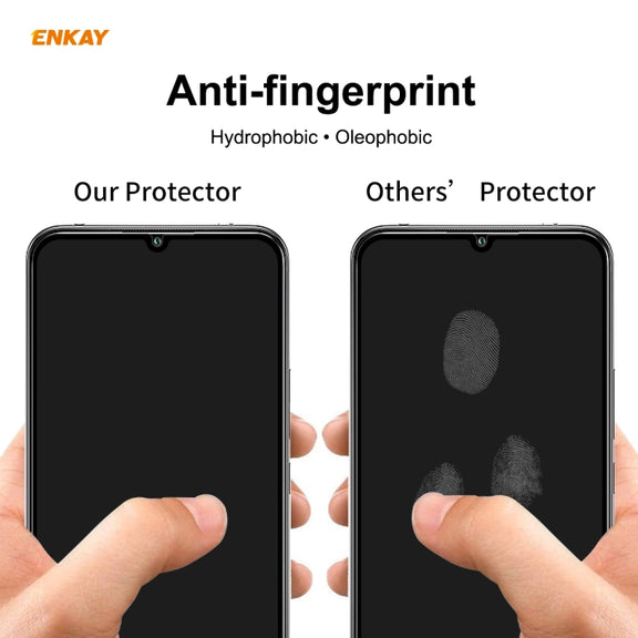 For Xiaomi Mi 10 Lite /Redmi 10X 5G 10 PCS ENKAY Hat-Prince Full Glue 0.26mm 9H 2.5D Tempered Glass Full Coverage Film