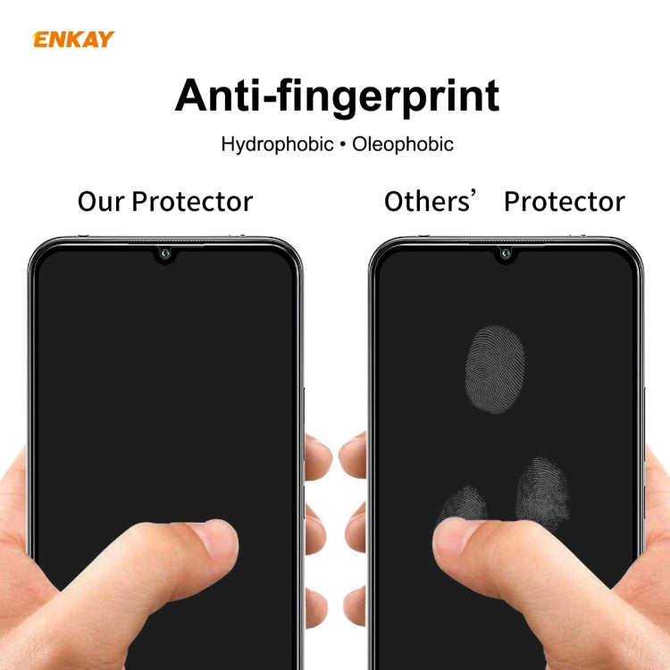 For Xiaomi Mi 10 Lite /Redmi 10X 5G 10 PCS ENKAY Hat-Prince Full Glue 0.26mm 9H 2.5D Tempered Glass Full Coverage Film