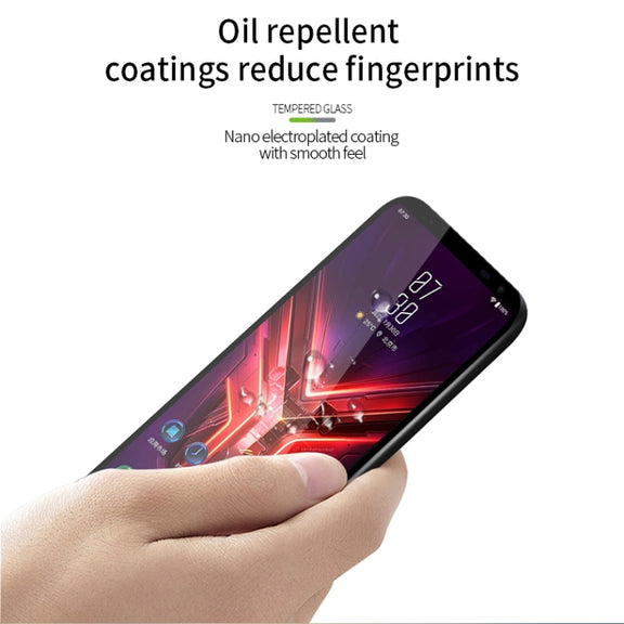 For ASUS ROG Phone 3 ZS661KS PINWUYO 9H 2.5D Full Screen Tempered Glass Film(Black)