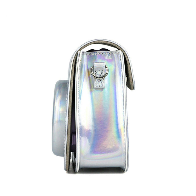 Richwell Portable Aurora  PU Leather Camera Case Camera Bag with Shoulder Strap, Suitable for Fujifilm Instax Mini 11(Purple) - Leather Bag by Richwell | Online Shopping South Africa | PMC TechLife | Buy Now Pay Later Mobicred