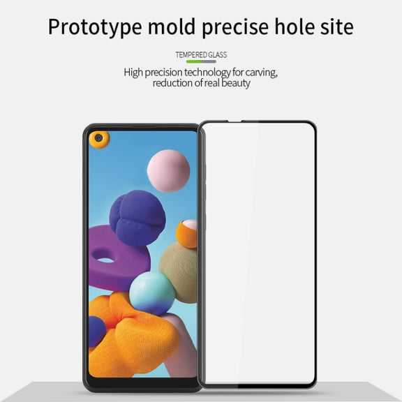 For Samsung Galaxy A21 / A21s PINWUYO 9H 3D Curved Full Screen Explosion-proof Tempered Glass Film(Black)