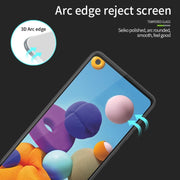 For Samsung Galaxy A21 / A21s PINWUYO 9H 3D Curved Full Screen Explosion-proof Tempered Glass Film(Black)