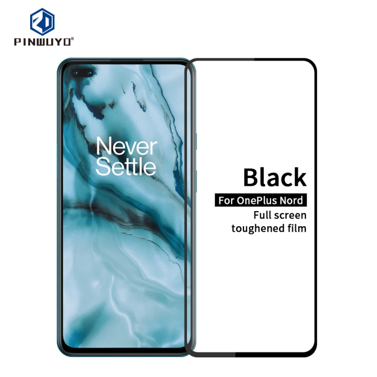 For Oneplus Nord PINWUYO 9H 2.5D Full Screen Tempered Glass Film(Black) - OnePlus Tempered Glass by PINWUYO | Online Shopping South Africa | PMC TechLife | Buy Now Pay Later Mobicred