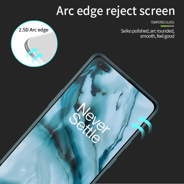 For Oneplus Nord PINWUYO 9H 2.5D Full Screen Tempered Glass Film(Black) - OnePlus Tempered Glass by PINWUYO | Online Shopping South Africa | PMC TechLife | Buy Now Pay Later Mobicred
