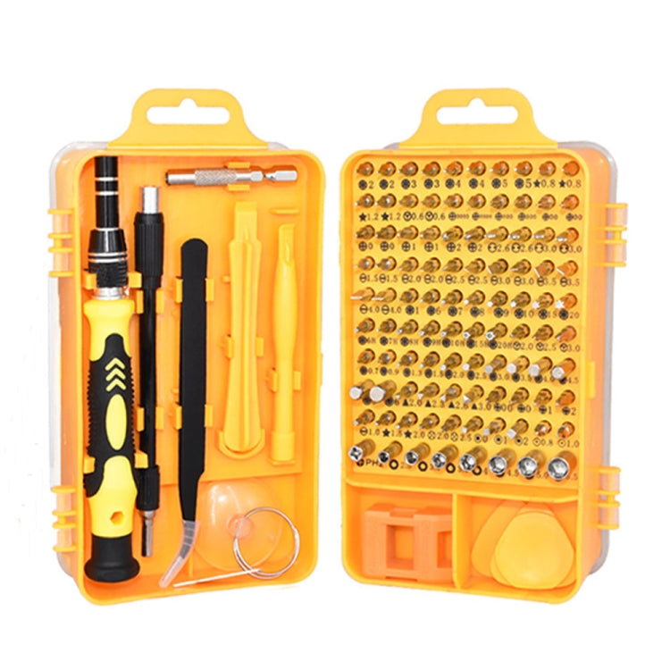 115 in 1 Precision Screw Driver Mobile Phone Computer Disassembly Maintenance Tool Set(Yellow) - Screwdriver Set by PMC TechLife | Online Shopping South Africa | PMC TechLife