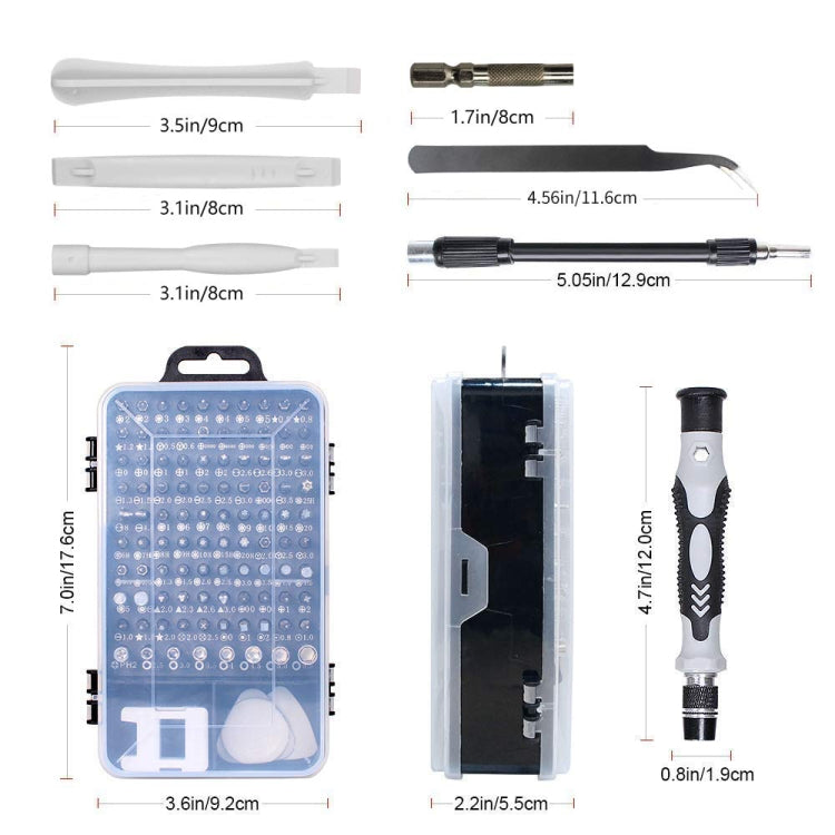 115 in 1 Precision Screw Driver Mobile Phone Computer Disassembly Maintenance Tool Set(Blue) - Screwdriver Set by PMC TechLife | Online Shopping South Africa | PMC TechLife