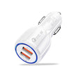 Qc3.0 Dual USB 6A Vehicle Fast Charger / Mobile Phone Tablet Fast Charging(White) - Car Charger by PMC TechLife | Online Shopping South Africa | PMC TechLife