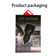 Qc3.0 Dual USB 6A Vehicle Fast Charger / Mobile Phone Tablet Fast Charging(White)