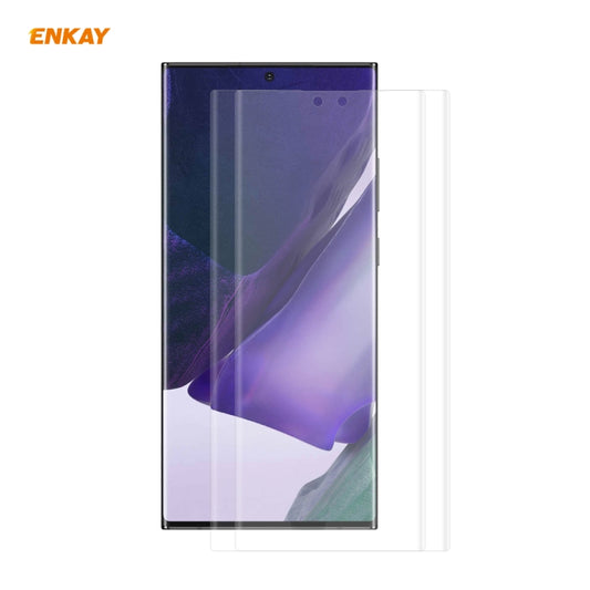 For Samsung Galaxy Note 20 Ultra 2 PCS ENKAY Hat-Prince 3D Full Screen PET Curved Hot Bending HD Screen Protector Soft Film(Transparent) - For Samsung by ENKAY | Online Shopping South Africa | PMC Jewellery | Buy Now Pay Later Mobicred