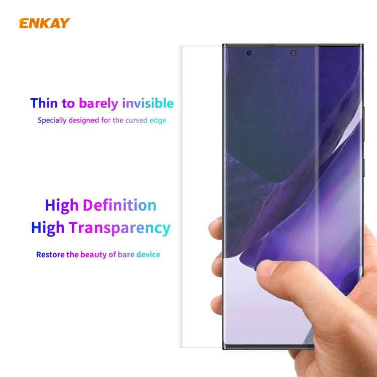 For Samsung Galaxy Note 20 Ultra 2 PCS ENKAY Hat-Prince 3D Full Screen PET Curved Hot Bending HD Screen Protector Soft Film(Transparent) - For Samsung by ENKAY | Online Shopping South Africa | PMC TechLife | Buy Now Pay Later Mobicred