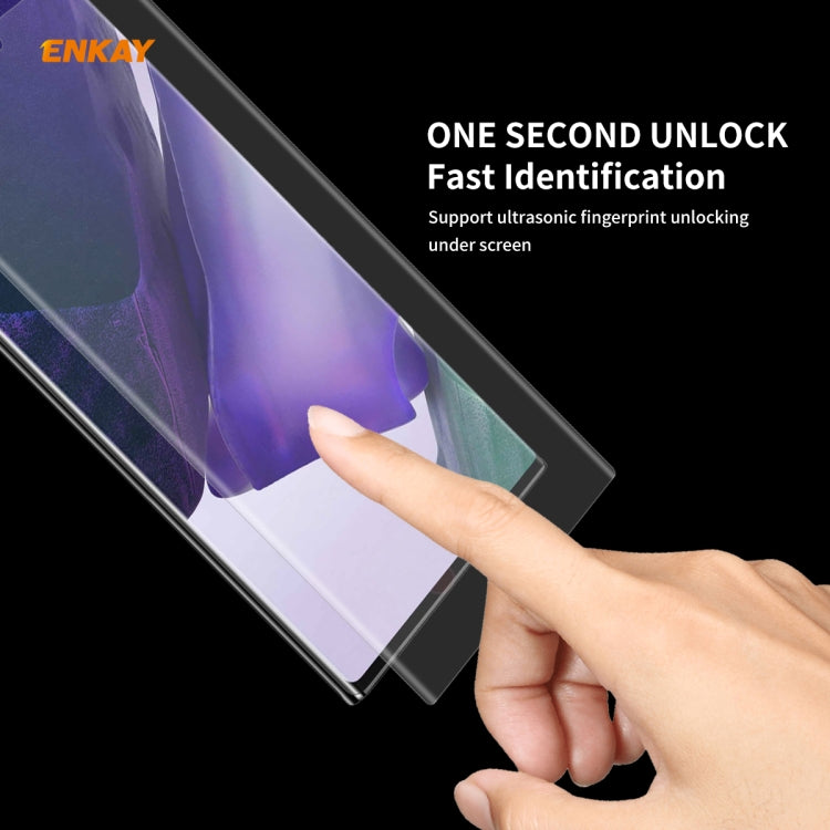 For Samsung Galaxy Note 20 Ultra 2 PCS ENKAY Hat-Prince 3D Full Screen PET Curved Hot Bending HD Screen Protector Soft Film(Transparent)