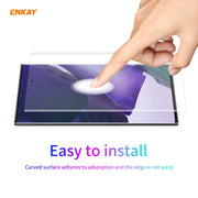For Samsung Galaxy Note 20 Ultra 2 PCS ENKAY Hat-Prince 3D Full Screen PET Curved Hot Bending HD Screen Protector Soft Film(Transparent)