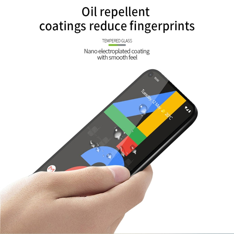 For Google Pixel4a PINWUYO 9H 2.5D Full Screen Tempered Glass Film(Black) - Google Tempered Glass by PINWUYO | Online Shopping South Africa | PMC TechLife | Buy Now Pay Later Mobicred