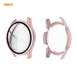 For Huawei Watch GT 2 42mm ENKAY Hat-Prince ENK-AC8201 Full Coverage PC Frosted Case + 9H Tempered Glass Protector(Pink) - Watch Cases by ENKAY
