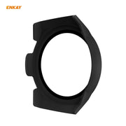 For Huawei Watch GT 2e 46mm ENKAY Hat-Prince ENK-AC8203 Full Coverage PC Frosted Case + 9H Tempered Glass Film(Green) - Watch Cases by ENKAY