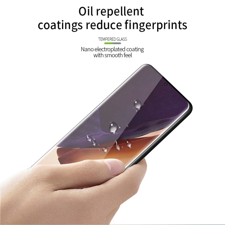 For Samsung Galaxy Note20 Ultra PINWUYO 9H 3D Hot Bending Tempered Glass Film（Ultrasonic fingerprint unlock）(Black)