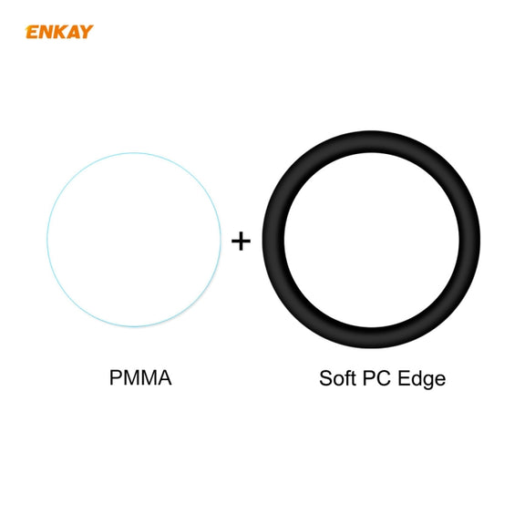 For Samsung Galaxy Active 2 40mm 2 PCS ENKAY Hat-Prince 3D Full Screen Soft PC Edge + PMMA HD Screen Protector Film