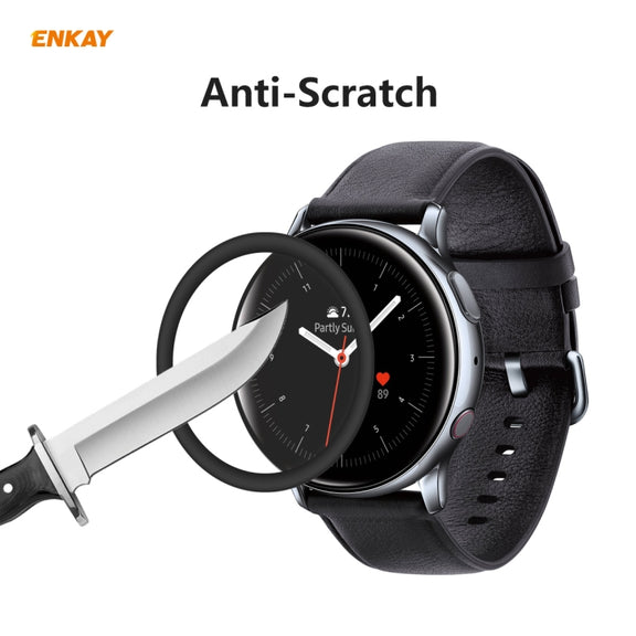 For Samsung Galaxy Active 2 44mm 2 PCS ENKAY Hat-Prince 3D Full Screen Soft PC Edge + PMMA HD Screen Protector Film