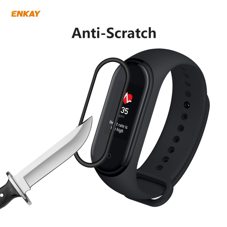 For Xiaomi Mi Band 4 2 PCS ENKAY Hat-Prince 3D Full Screen Soft PC Edge + PMMA HD Screen Protector Film - Screen Protector by ENKAY | Online Shopping South Africa | PMC Jewellery | Buy Now Pay Later Mobicred