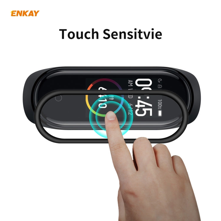 For Xiaomi Mi Band 4 2 PCS ENKAY Hat-Prince 3D Full Screen Soft PC Edge + PMMA HD Screen Protector Film - Screen Protector by ENKAY | Online Shopping South Africa | PMC Jewellery | Buy Now Pay Later Mobicred