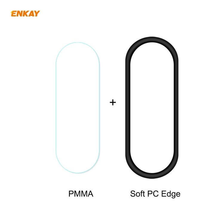 2 PCS For Xiaomi Mi Band 5 ENKAY Hat-Prince 3D Full Screen Soft PC Edge + PMMA HD Screen Protector Film - Screen Protector by ENKAY | Online Shopping South Africa | PMC Jewellery | Buy Now Pay Later Mobicred
