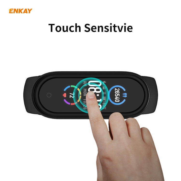 2 PCS For Xiaomi Mi Band 5 ENKAY Hat-Prince 3D Full Screen Soft PC Edge + PMMA HD Screen Protector Film - Screen Protector by ENKAY | Online Shopping South Africa | PMC Jewellery | Buy Now Pay Later Mobicred