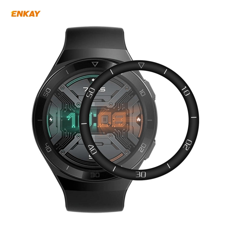 For Huawei Watch GT 2e 46mm ENKAY Hat-Prince 3D Full Screen Soft PC Edge + PMMA HD Screen Protector Film(With Scale) - Screen Protector by ENKAY | Online Shopping South Africa | PMC TechLife | Buy Now Pay Later Mobicred