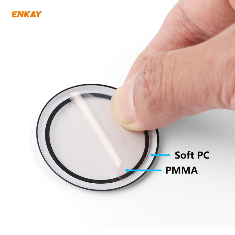 For Huawei Watch GT 2e 46mm ENKAY Hat-Prince 3D Full Screen Soft PC Edge + PMMA HD Screen Protector Film(With Scale)