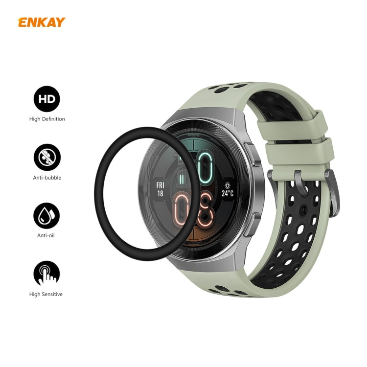 For Huawei Watch GT 2e 46mm ENKAY Hat-Prince 3D Full Screen Soft PC Edge + PMMA HD Screen Protector Film(Without Scale) - Screen Protector by ENKAY | Online Shopping South Africa | PMC Jewellery | Buy Now Pay Later Mobicred