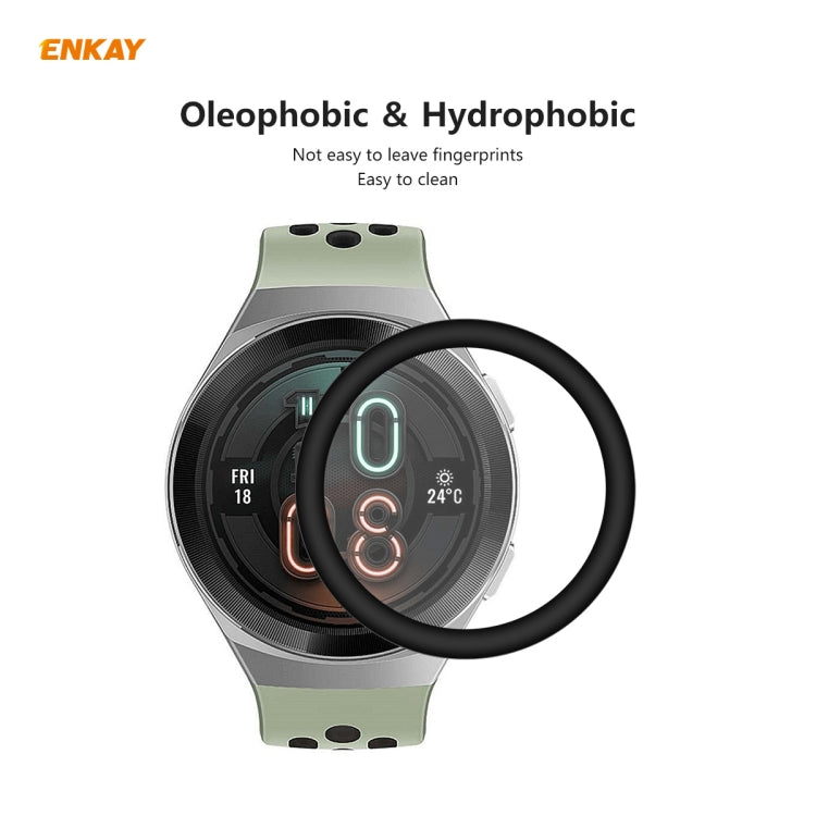 For Huawei Watch GT 2e 46mm ENKAY Hat-Prince 3D Full Screen Soft PC Edge + PMMA HD Screen Protector Film(Without Scale) - Screen Protector by ENKAY | Online Shopping South Africa | PMC Jewellery | Buy Now Pay Later Mobicred