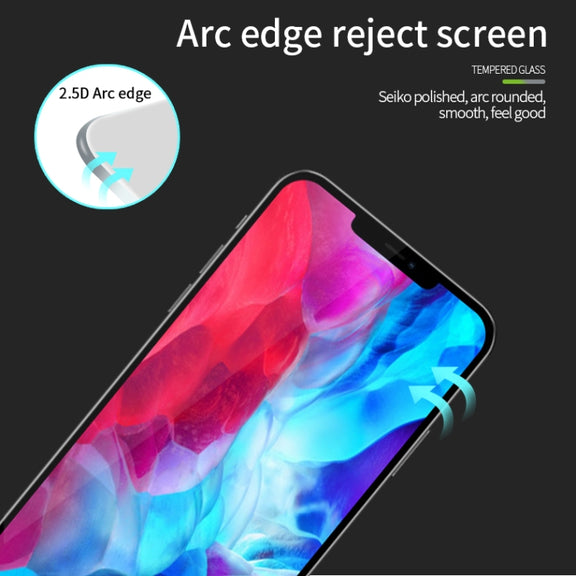 For iPhone 12 Pro Max PINWUYO 9H 2.5D Full Screen Tempered Glass Film(Black)