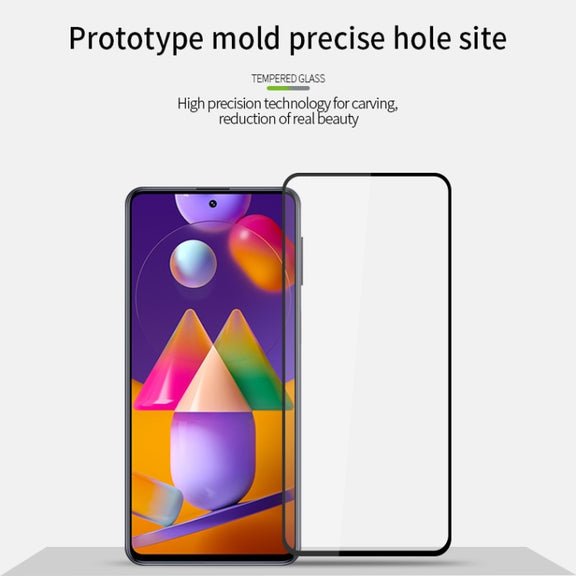 For Samsung Galaxy M31S PINWUYO 9H 2.5D Full Screen Tempered Glass Film(Black)