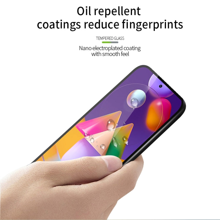 For Samsung Galaxy M31S PINWUYO 9H 2.5D Full Screen Tempered Glass Film(Black)