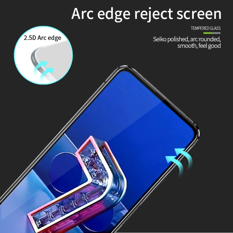 For ASUS Zenfone7 / ZS670KL PINWUYO 9H 2.5D Full Screen Tempered Glass Film(Black)