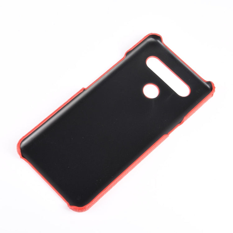 For LG K51S Shockproof Crocodile Texture PC + PU Case(Red) - LG Cases by PMC TechLife | Online Shopping South Africa | PMC TechLife | Buy Now Pay Later Mobicred