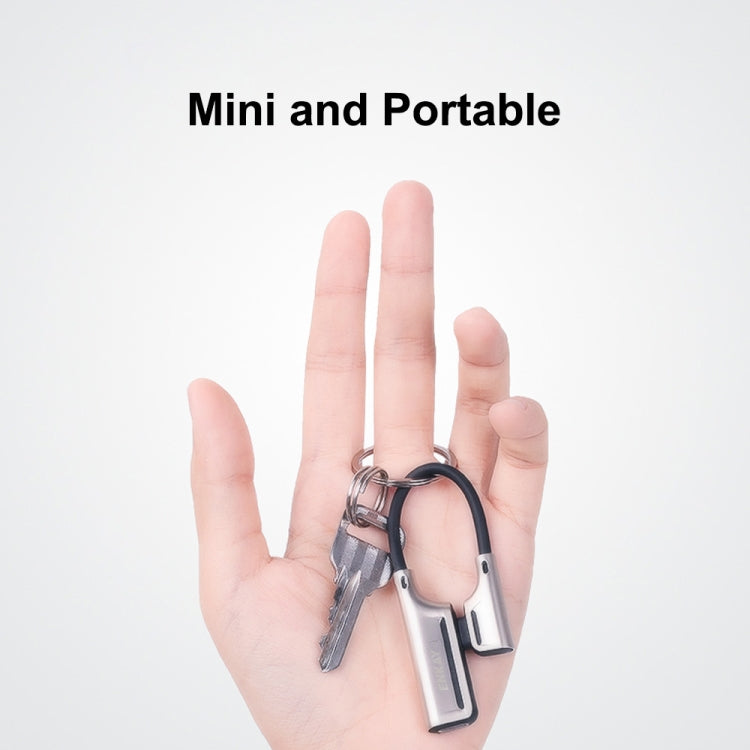 ENKAY ENK-AT102 8 Pin to 8 Pin Charging + 8 Pin Audio Interfaces Charging and Listening to Songs Zinc Alloy Adapter Converter(Silver) - Cable & Splitter by ENKAY | Online Shopping South Africa | PMC TechLife | Buy Now Pay Later Mobicred