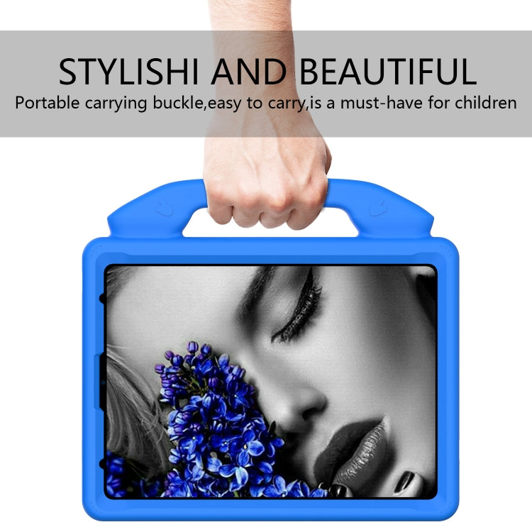 Children EVA Shockproof Tablet Case with Thumb Bracket For iPad Air 2022 / 2020 10.9(Blue)