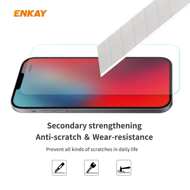 For iPhone 12 / 12 Pro 10pcs ENKAY Hat-Prince 0.26mm 9H 2.5D Curved Edge Explosion-proof Tempered Glass Film - free shipping - PMC TechLife - Order now!