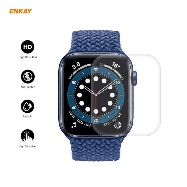 5 PCS For Apple Watch Series 6/5/4/SE 44mm ENKAY Hat-Prince 3D Full Screen PET Curved Hot Bending HD Screen Protector Film(Transparent) - Watch Cases by ENKAY | Online Shopping South Africa | PMC TechLife | Buy Now Pay Later Mobicred