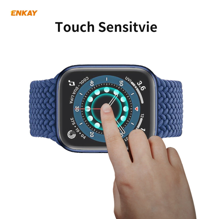 5 PCS For Apple Watch Series 6/5/4/SE 40mm ENKAY Hat-Prince 3D Full Screen PET Curved Hot Bending HD Screen Protector Film(Transparent) - Watch Cases by ENKAY | Online Shopping South Africa | PMC TechLife | Buy Now Pay Later Mobicred
