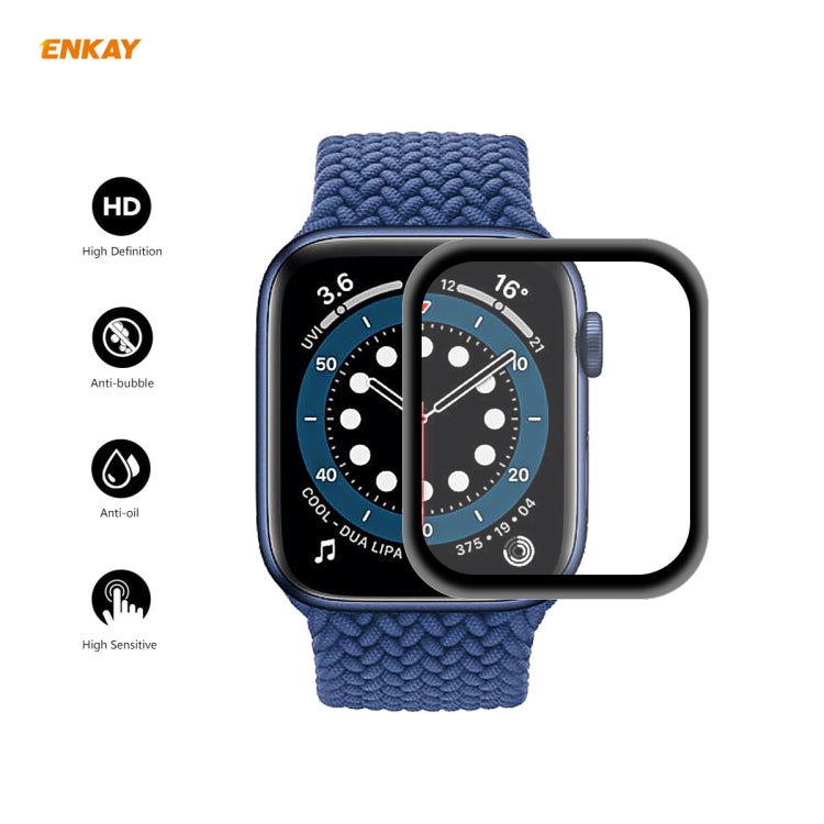 10 PCS For Apple Watch Series 6/5/4/SE 40mm ENKAY Hat-Prince 3D Full Screen PET Curved Hot Bending HD Screen Protector Film(Black) - Watch Cases by ENKAY | Online Shopping South Africa | PMC TechLife | Buy Now Pay Later Mobicred