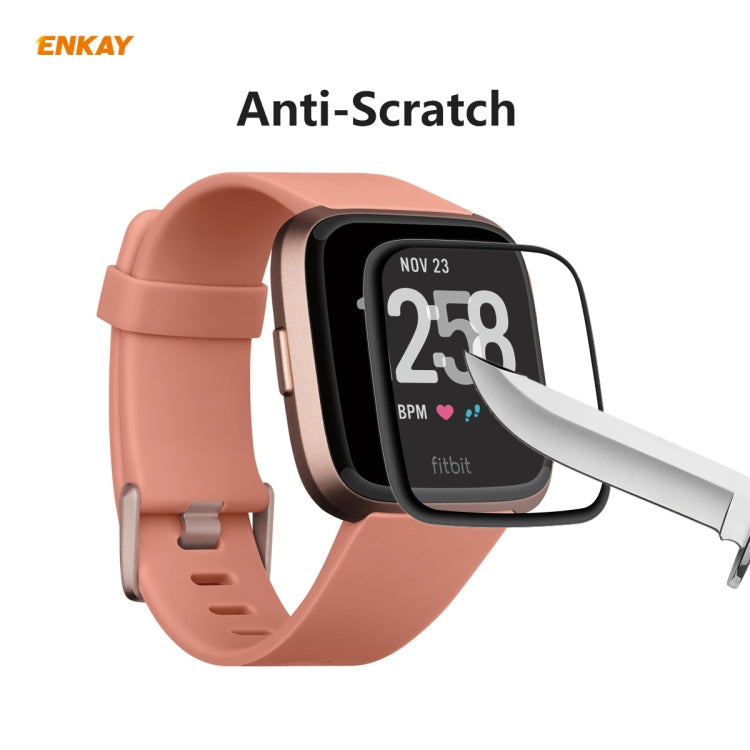 1 PCS For Fitbit Versa 3 / Fitbit Sense ENKAY Hat-Prince 3D Full Screen Soft PC Edge + PMMA HD Screen Protector Film - Screen Protector by ENKAY | Online Shopping South Africa | PMC TechLife | Buy Now Pay Later Mobicred