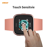 2 PCS For Fitbit Versa 3 / Fitbit Sense ENKAY Hat-Prince 3D Full Screen Soft PC Edge + PMMA HD Screen Protector Film