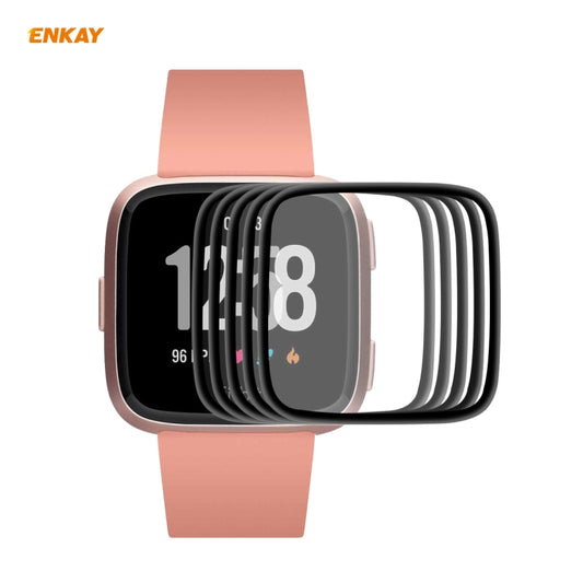 5 PCS For Fitbit Versa 3 / Fitbit Sense ENKAY Hat-Prince 3D Full Screen Soft PC Edge + PMMA HD Screen Protector Film - free shipping - PMC Jewellery - Order now!