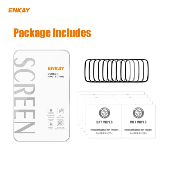 10 PCS For Fitbit Versa 3 / Fitbit Sense ENKAY Hat-Prince 3D Full Screen Soft PC Edge + PMMA HD Screen Protector Film